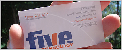 Aaron Weiche Business Card