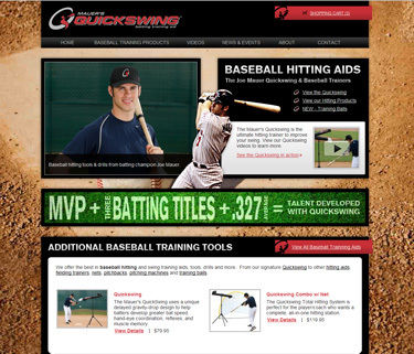 Joe Mauer's Quickswing E-commerce