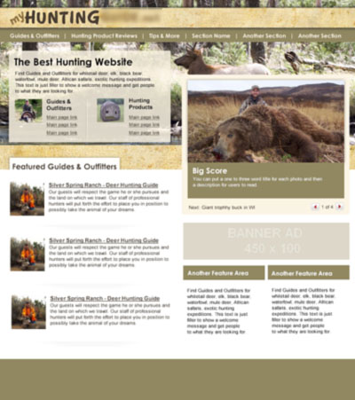 web design mock