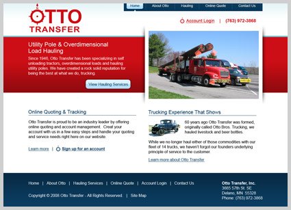 web design for Otto transfer