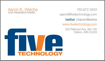 Business card with Twitter