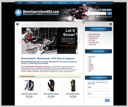 e-commerce web design website