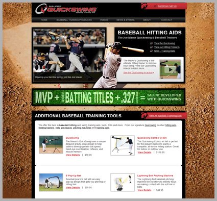 web design Joe Mauer