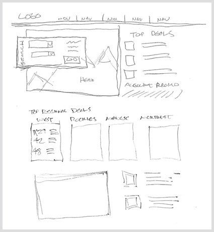 web design sketch