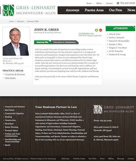 AttorneyProfile - Custom Website Development