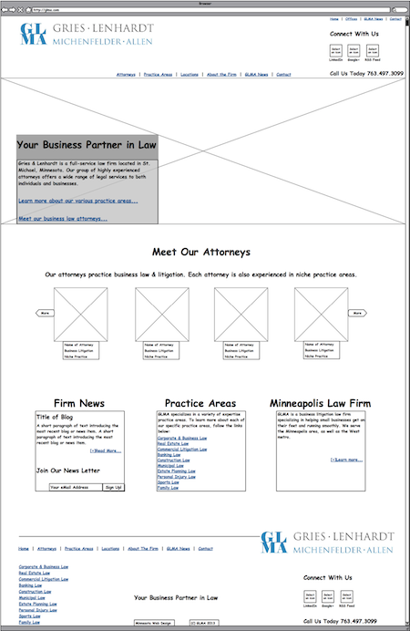 GLMA Wireframe