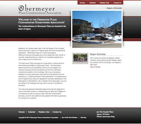 Template Website Design - Obermeyer