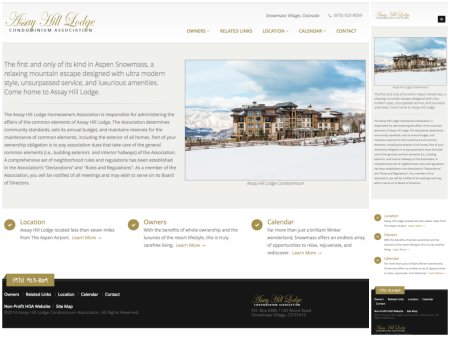 Theme Website Design - Assay Hill HOA