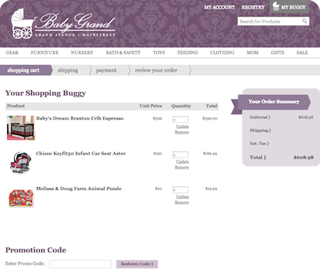 Shopping Cart - eCommerce